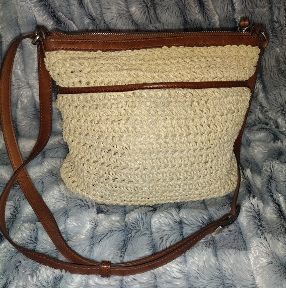 Brighton Stylish Cream and Brown Women's Bag - Picture 2 of 10